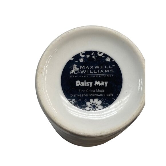 Maxwell & Williams Daisy May Fine China Mug Black & White Floral Pattern Dishwas - Picture 7 of 7